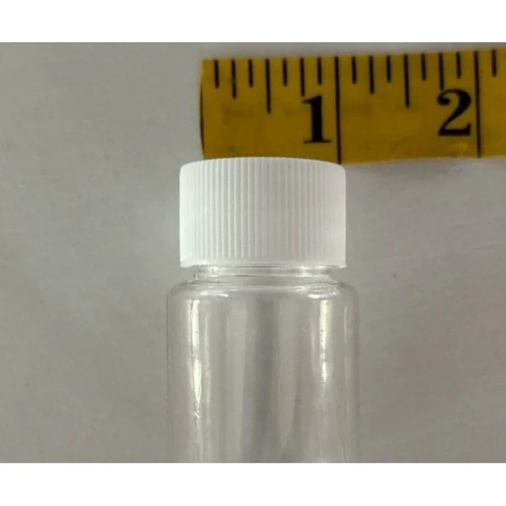 200Pcs 30mL Small Plastic Vials Bottles Clear Containers With Screw Cap